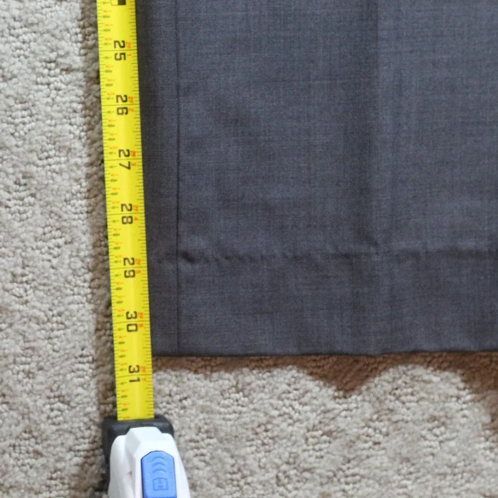 Banana Republic Size 34x34 Classic Fit Grey Wool Slacks - LIKE NEW